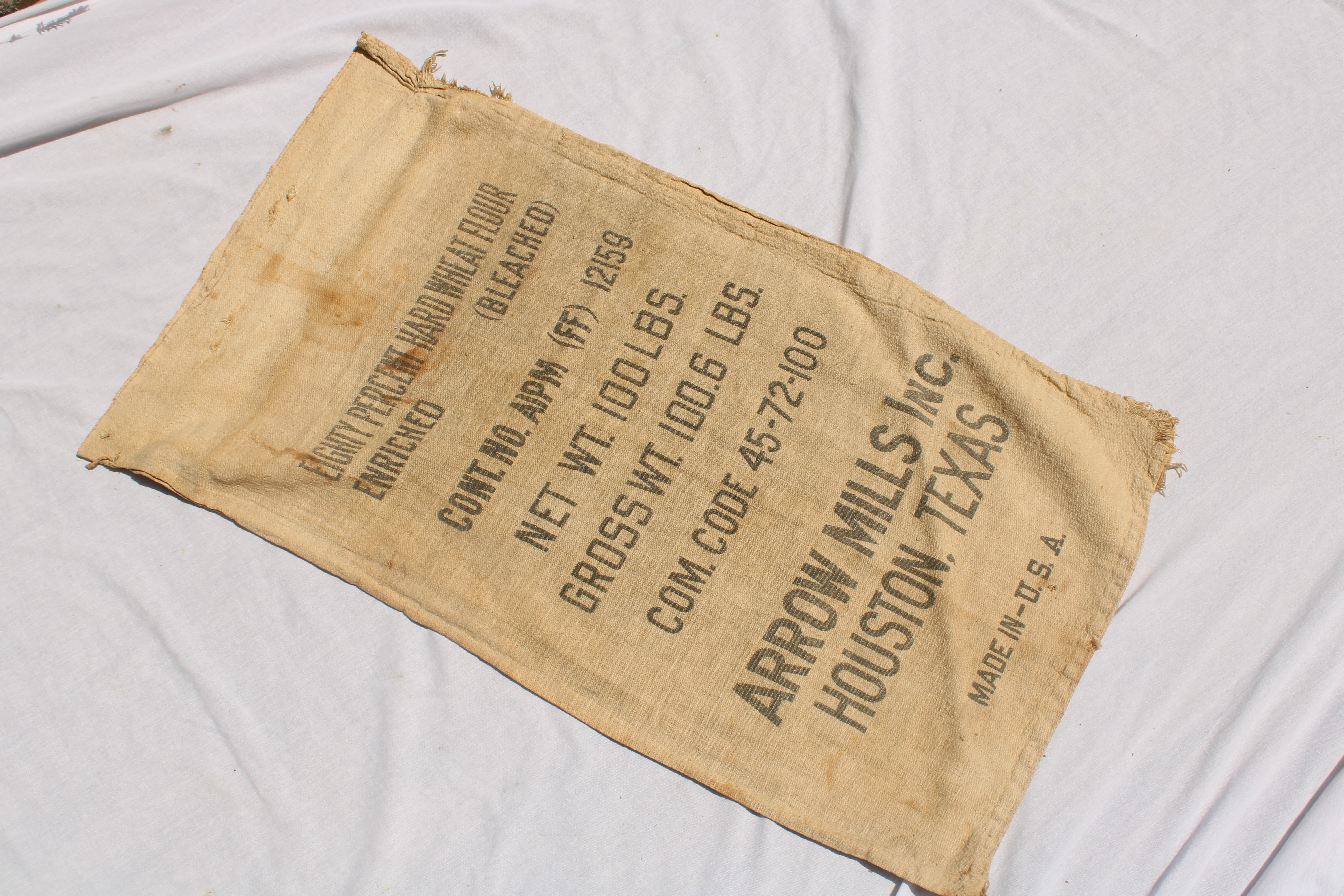 Sac à farine ration US WW2