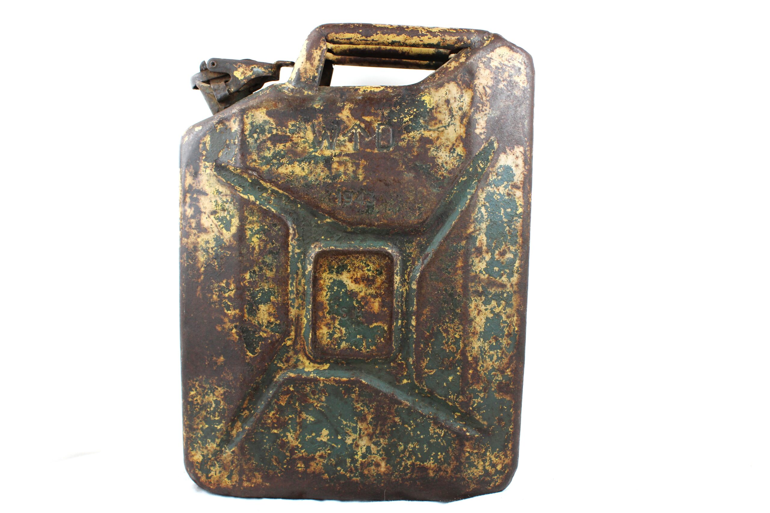 Jerrycan sable anglais avec peinture feldgrau 