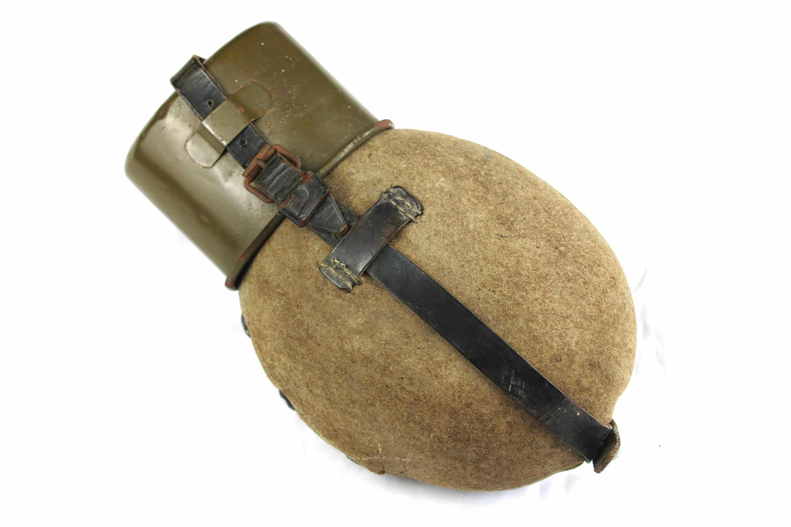 Gourde allemande quart émaillé MN44 pur jus Normandie