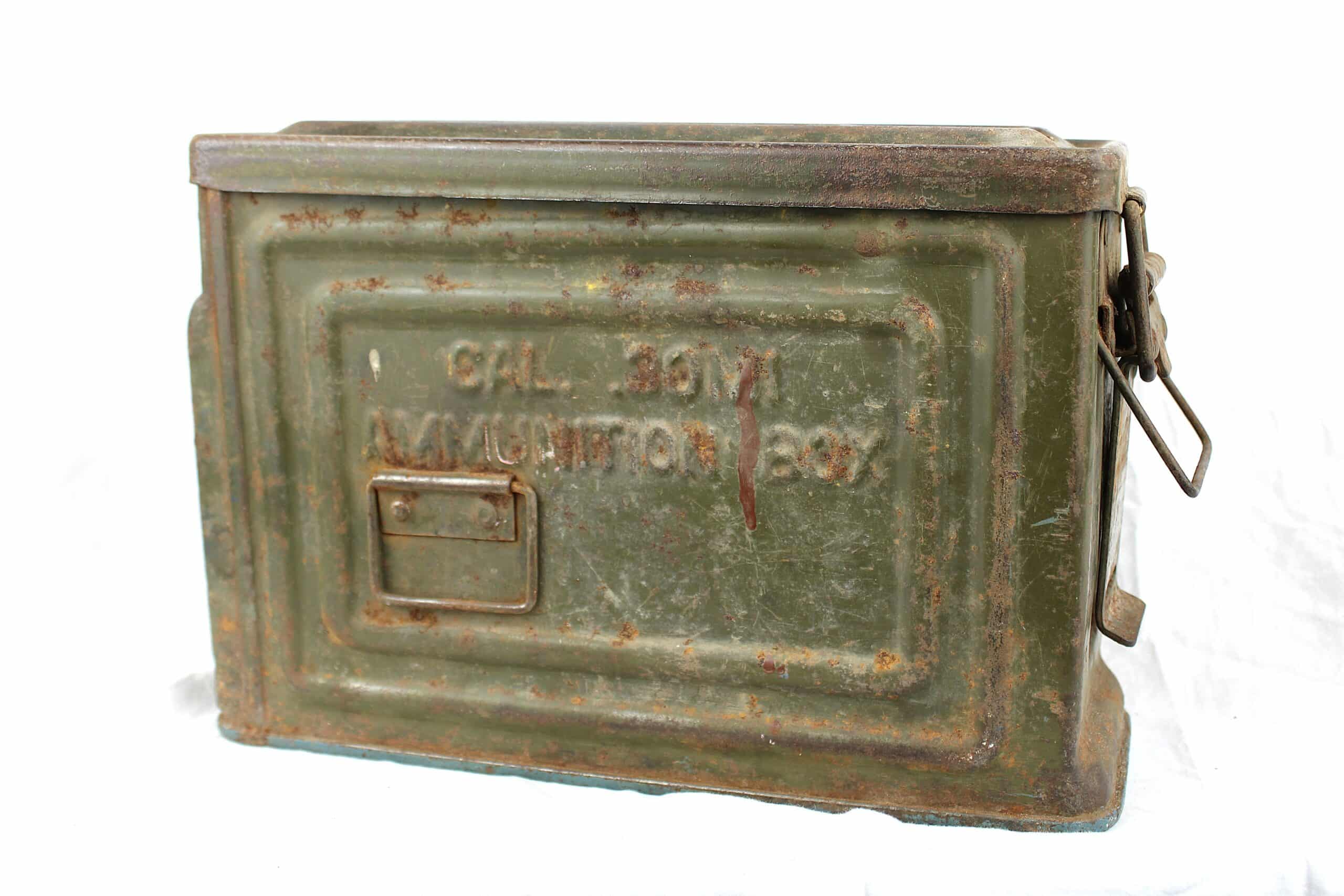 Caisse pour bande d'alimentation de mitrailleuse Browning .30